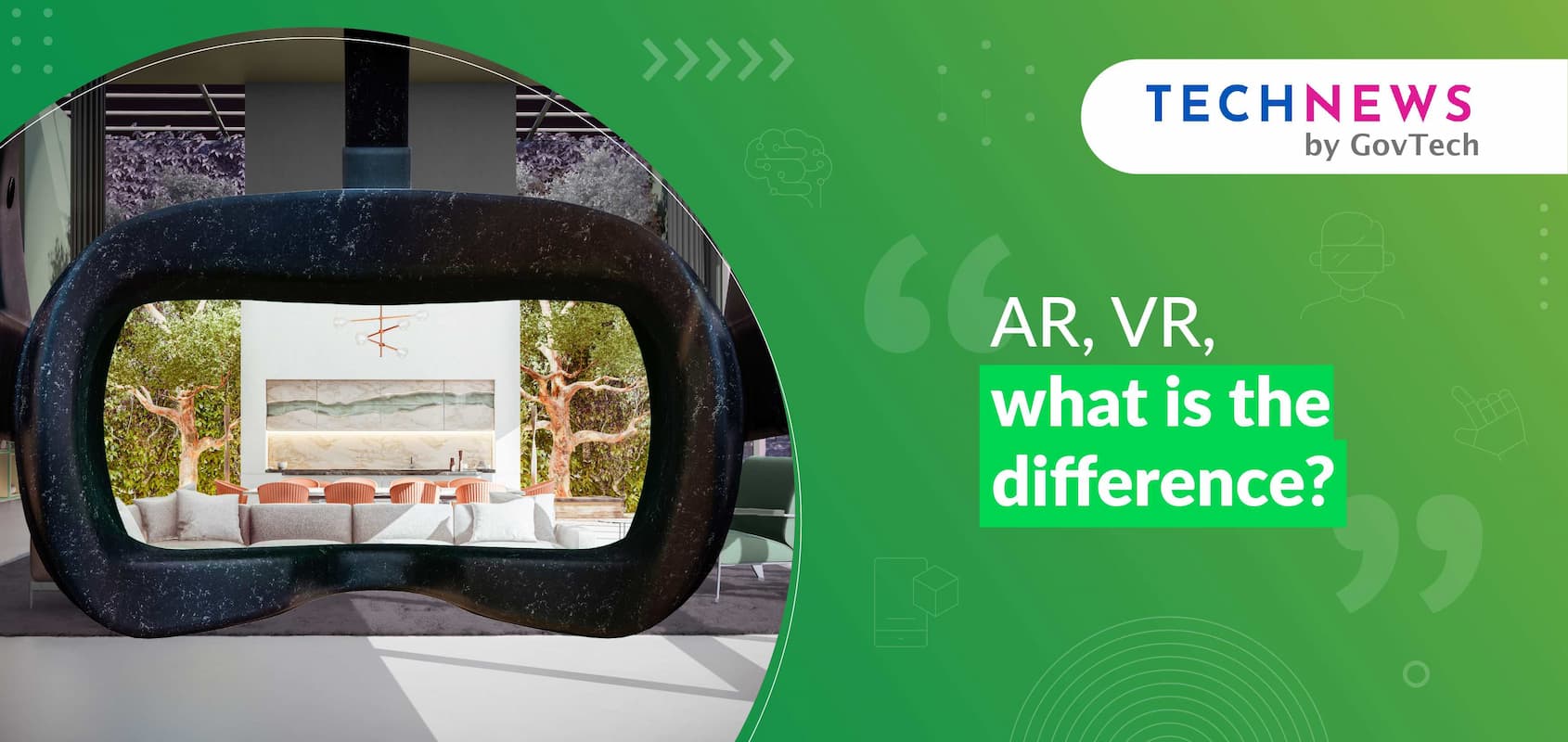 What is the difference between AR and VR?